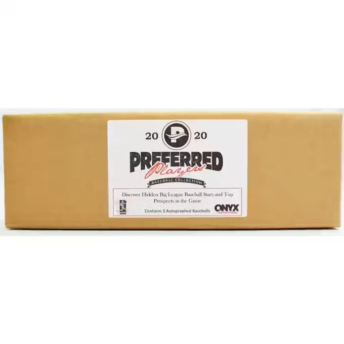 2020 Onyx Preferred Players Collection Baseball 3 Box Hobby Case (Ships Sealed Only)