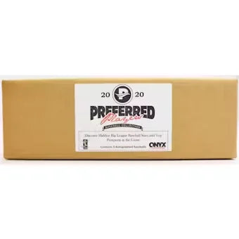 2020 Onyx Preferred Players Collection Baseball 3 Box Hobby Case (Ships Sealed Only)