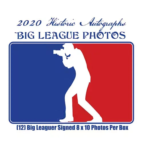 2020 Historic Autographs Big League Photos Baseball Hobby Box (Ships Sealed Only)