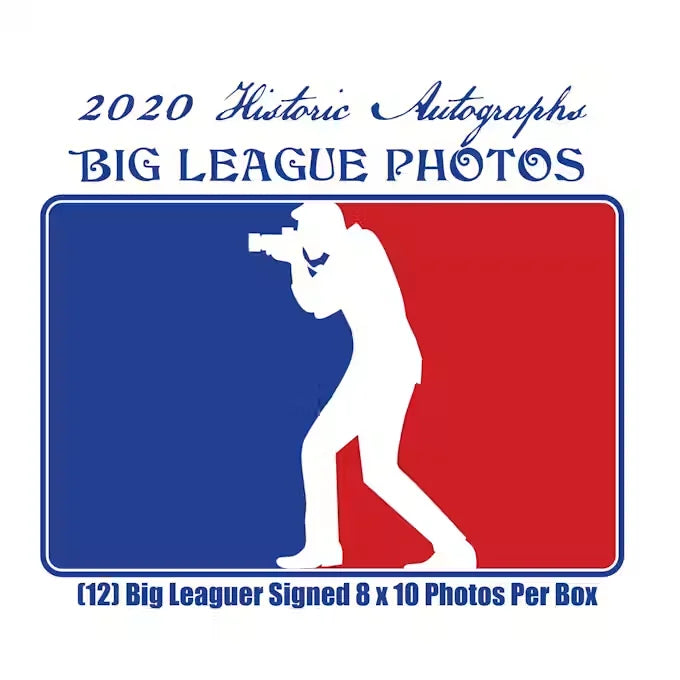 2020 Historic Autographs Big League Photos Baseball Hobby Box (Ships Sealed Only)
