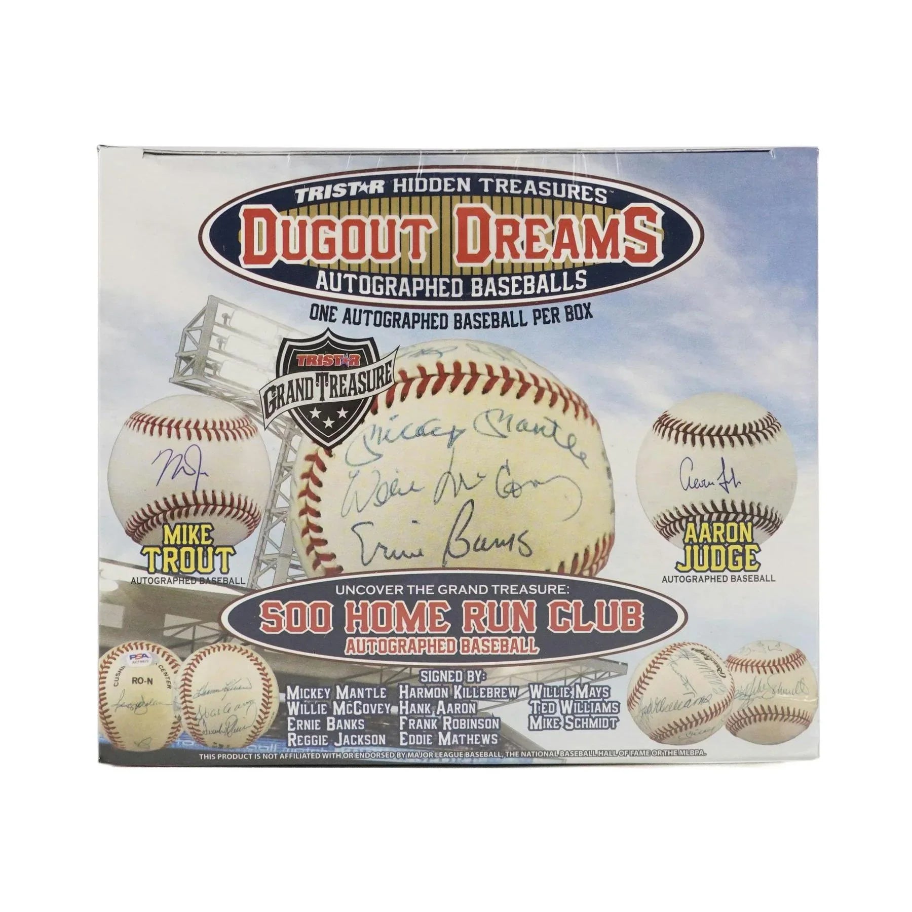 2023 TriStar Hidden Treasures Dugout Dreams Autographed Baseball Hobby Box (Ships Sealed Only)