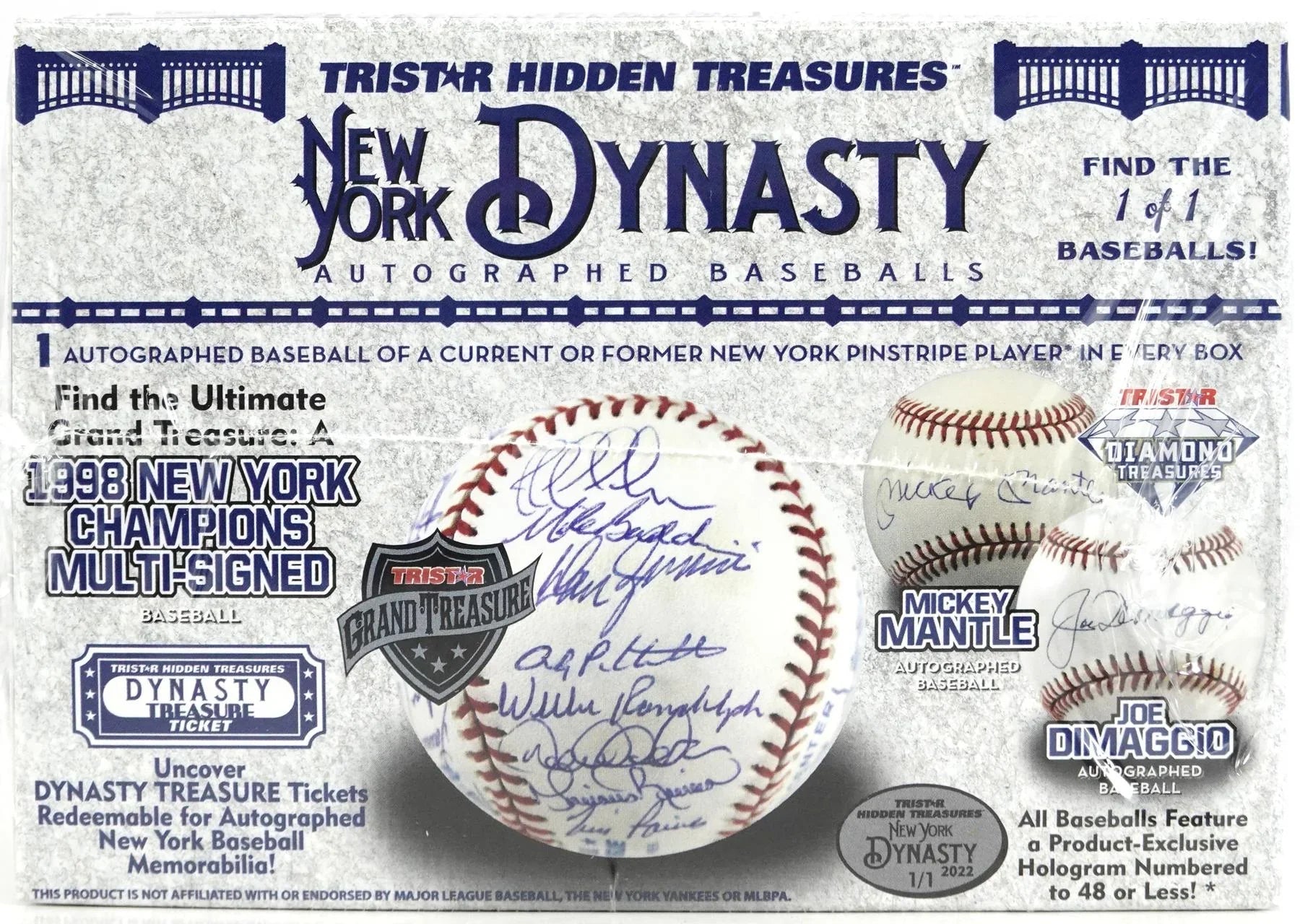 2022 TriStar New York Dynasty Baseball Hobby Box (Ships Sealed Only)