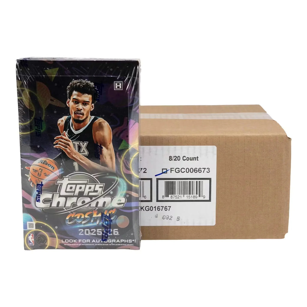 2025 26 Topps Cosmic Chrome Basketball Hobby 8 Box Case (Ships Sealed Only)