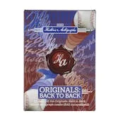 2022 Historic Autographs Originals Back to Back Baseball Hobby Box (Ships Sealed Only)