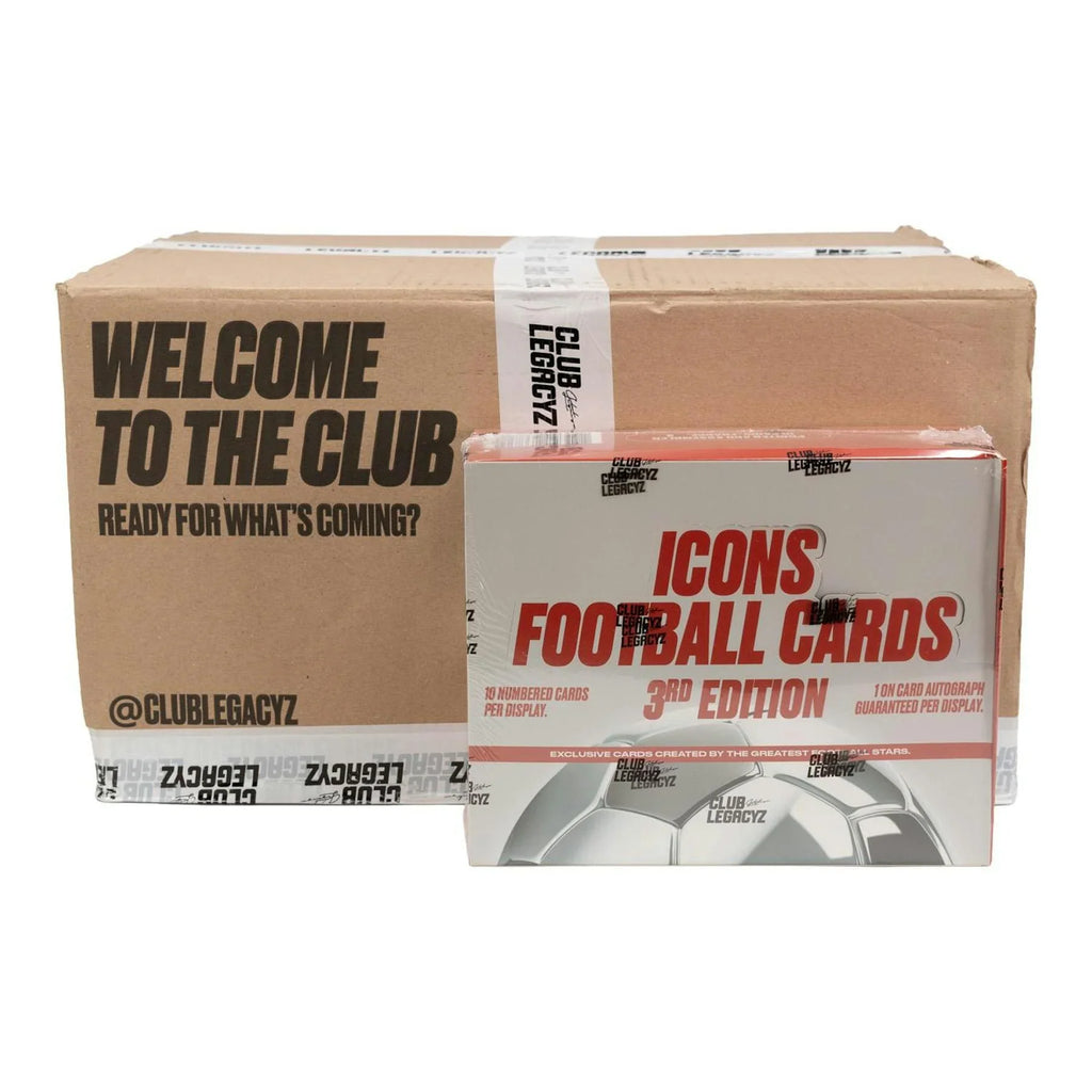 2026 Club Legacyz Icons Soccer Third Edition Hobby 10 Box Case (Ships Sealed Only) - D1