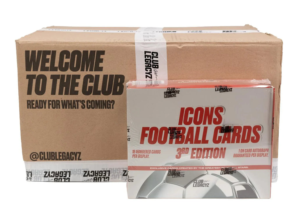 2026 Club Legacyz Icons Soccer Third Edition Hobby 10 Box Case (Ships Sealed Only) - D1