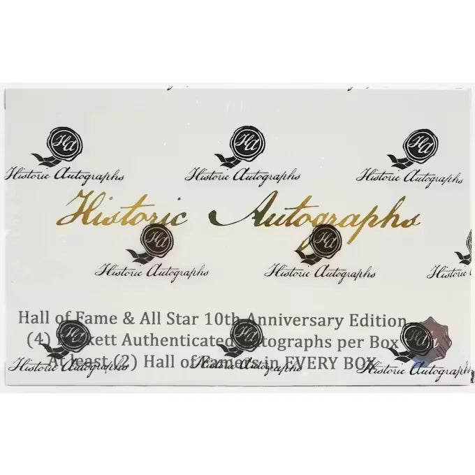 2020 Historic Autographs Hall of Fame All Star Baseball Hobby Box (Ships Sealed Only)