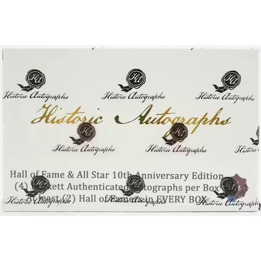 2020 Historic Autographs Hall of Fame All Star Baseball Hobby Box (Ships Sealed Only)