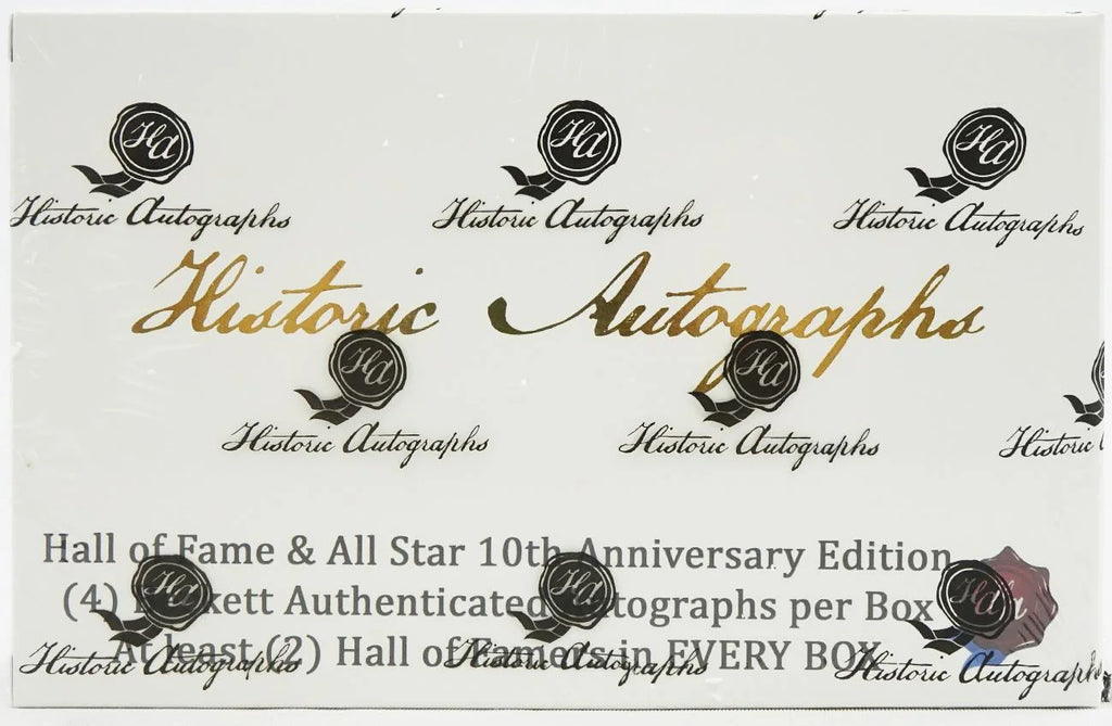 2020 Historic Autographs Hall of Fame All Star Baseball Hobby Box (Ships Sealed Only)