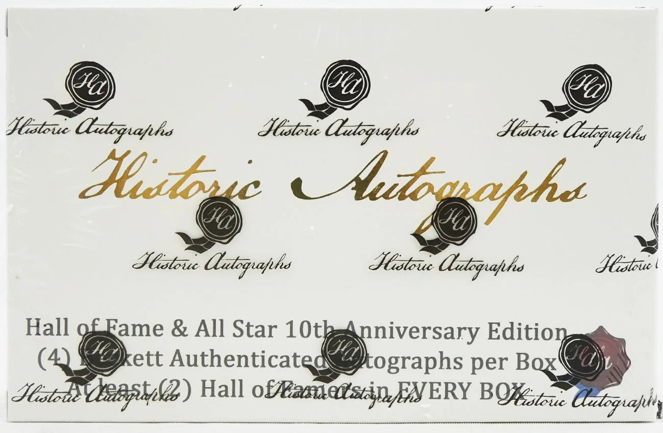 2020 Historic Autographs Hall of Fame All Star Baseball Hobby Box (Ships Sealed Only)
