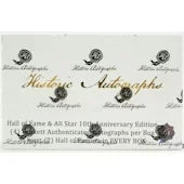 2020 Historic Autographs Hall of Fame All Star Baseball Hobby Box (Ships Sealed Only)