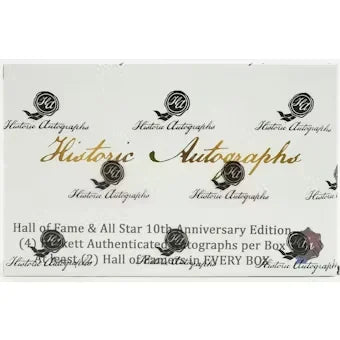 2020 Historic Autographs Hall of Fame All Star Baseball Hobby Box (Ships Sealed Only)