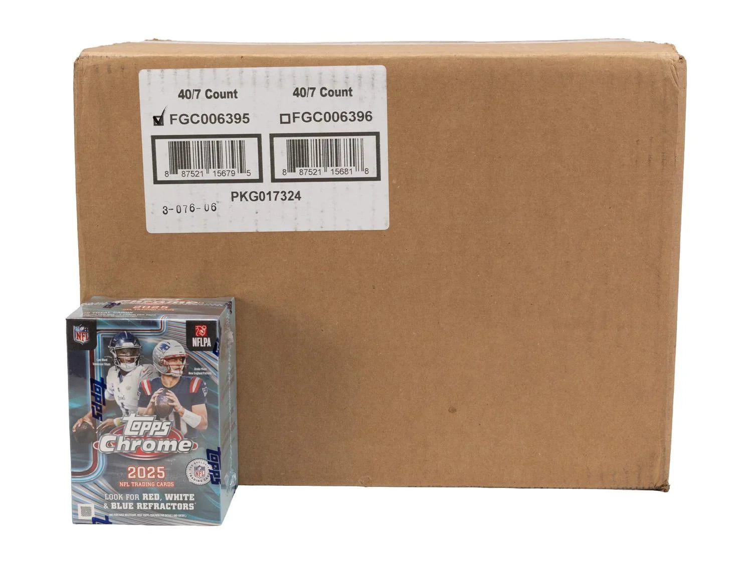 2025 Topps Chrome Football Blaster 40 Box Case (Ships Sealed Only) - D