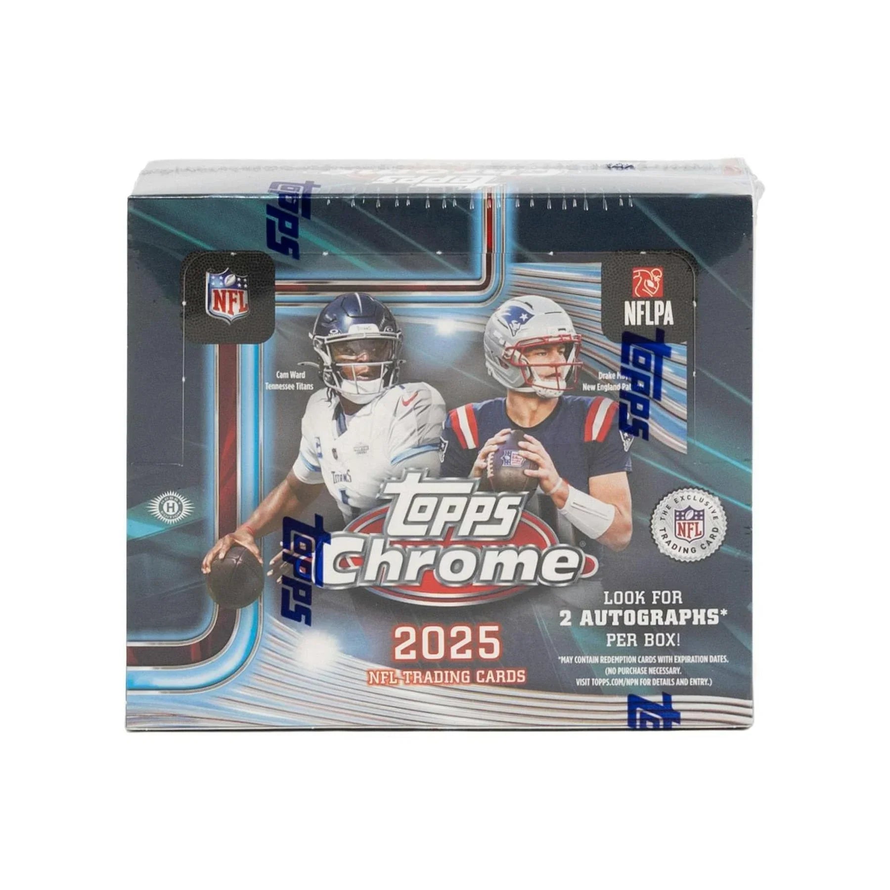 2025 Topps Chrome Football Hobby Jumbo 8 Box Case (Ships Sealed Only)