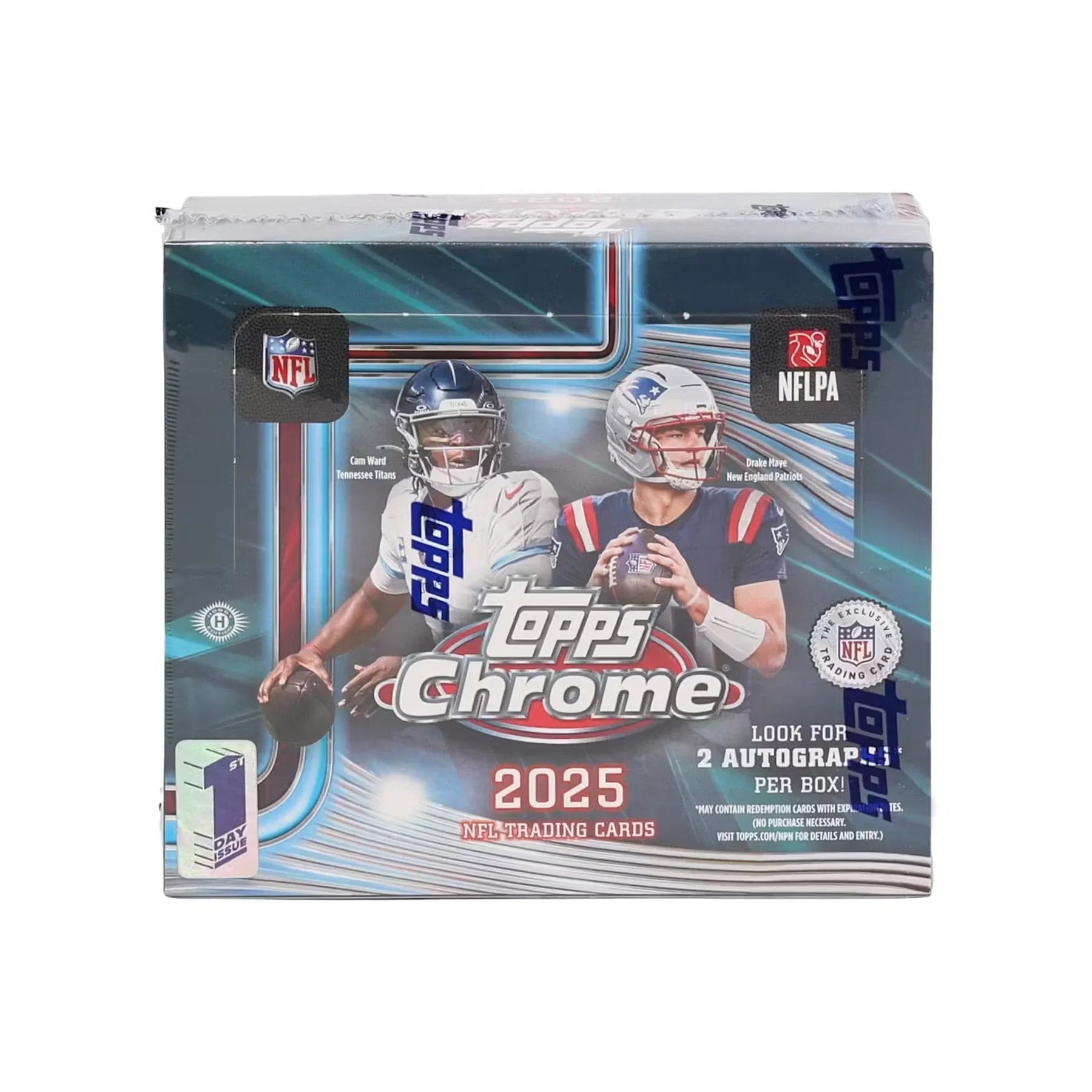 2025 Topps Chrome Football First Day Issue Hobby 8-Box Case (Ships Sealed Only)