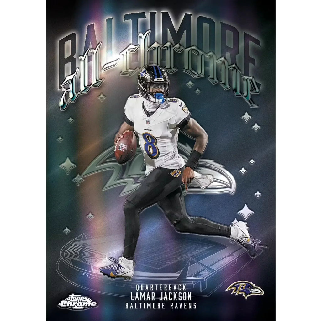 2025 Topps Chrome Football Delight 6 Box Case (Ships Sealed Only)