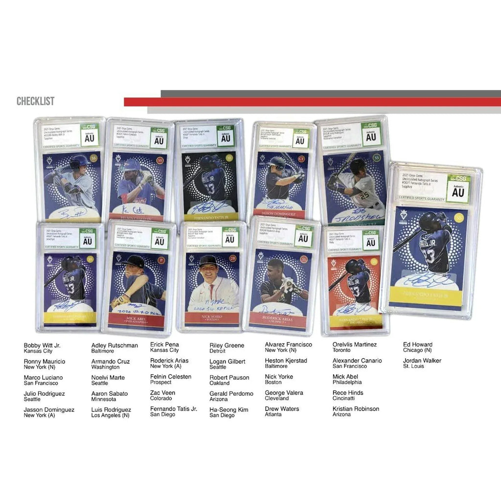 2021 Onyx Gems Baseball Hobby Box (Ships Sealed Only)