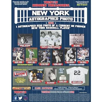 2021 Tristar Hidden Treasures Autographed New York Baseball 8x10 Photo Edition Box (Ships Sealed Only)