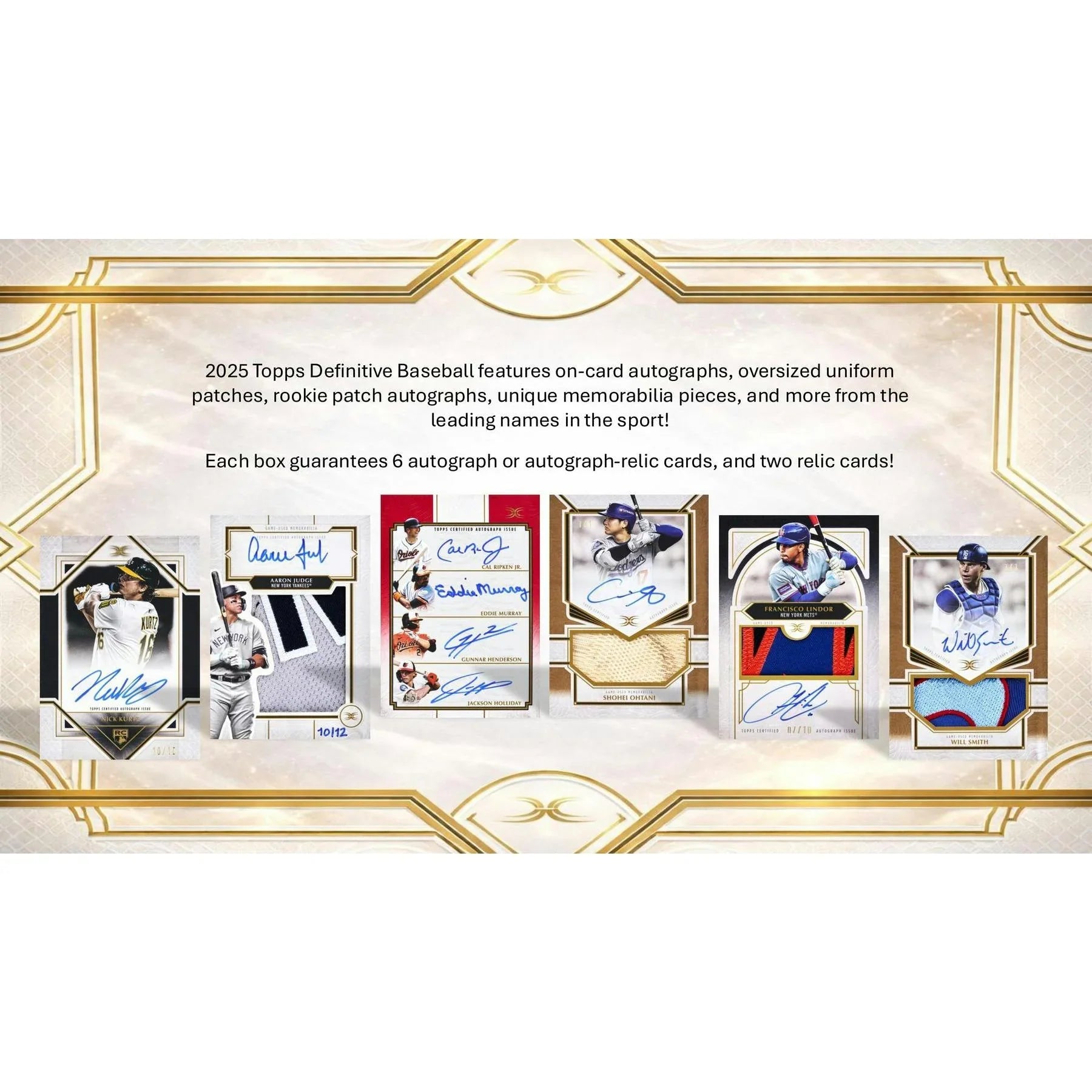 2025 Topps Definitive Collection Baseball Hobby 2 Box Case (Ships Sealed Only)