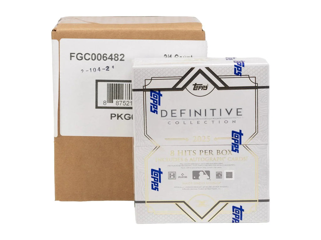 2025 Topps Definitive Collection Baseball Hobby 2 Box Case (Ships Sealed Only)