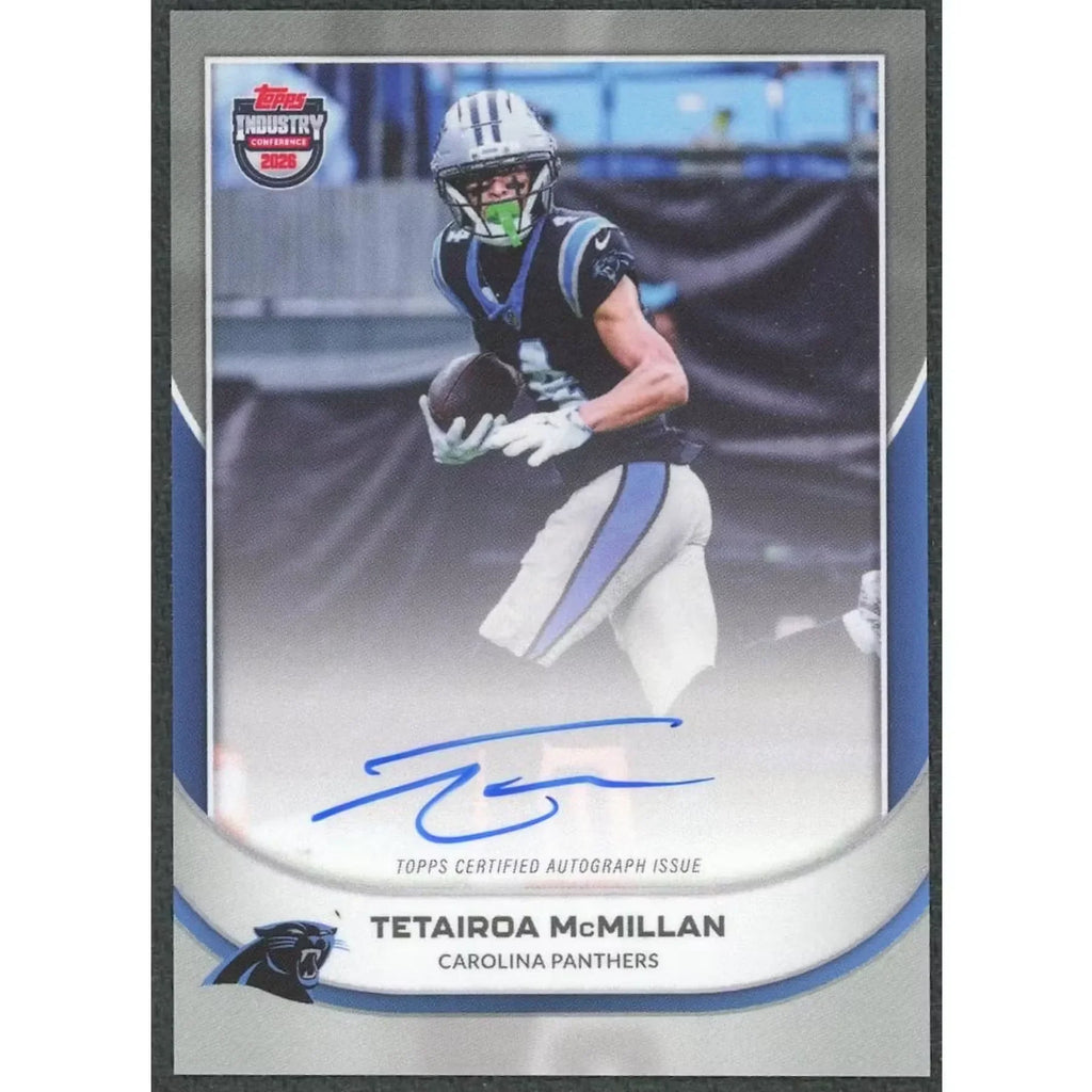 Tetairoa McMillan Signed 2026 Topps Industry Conference Card | Auto