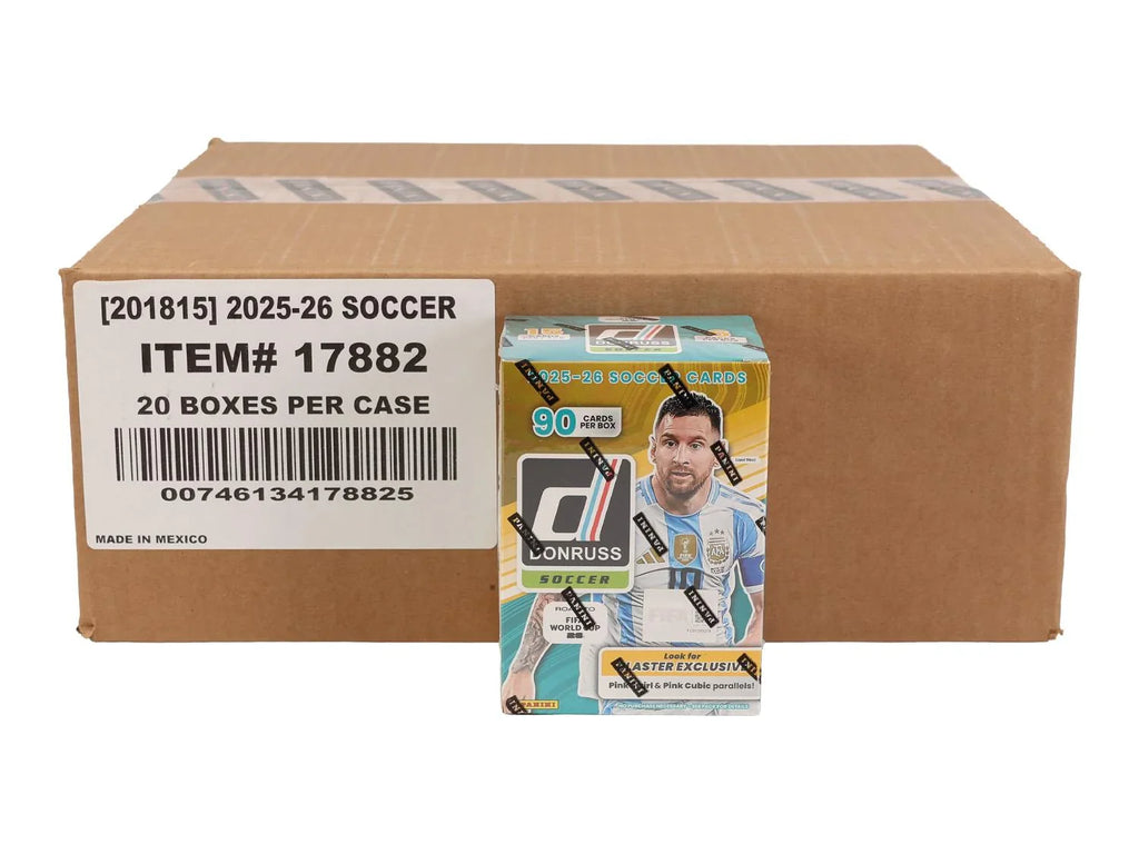 2025 26 Panini Donruss Road to FIFA World Cup Soccer Blaster Hobby 20 Box Case (Ships Sealed Only)