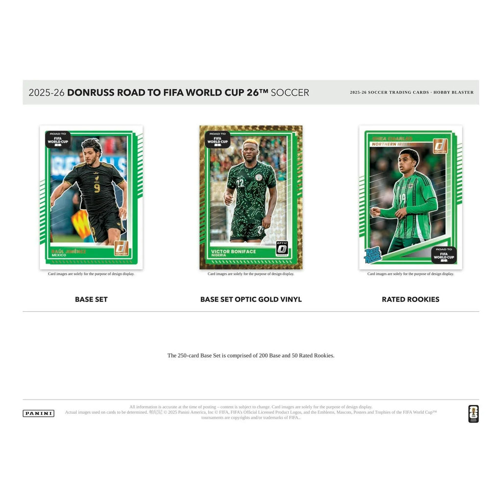 2025 26 Panini Donruss Road to FIFA World Cup Soccer Blaster Hobby 20 Box Case (Ships Sealed Only)