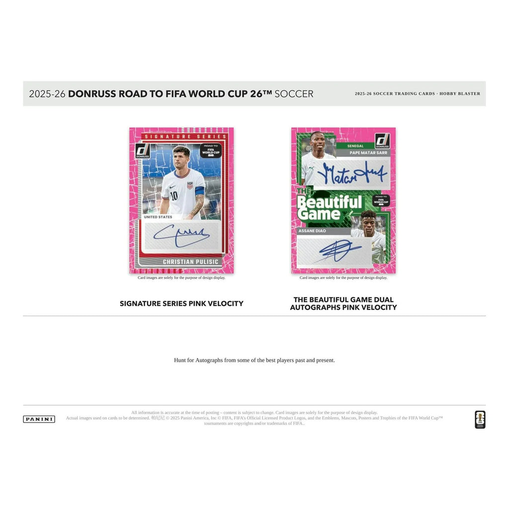 2025 26 Panini Donruss Road to FIFA World Cup Soccer Blaster Hobby 20 Box Case (Ships Sealed Only)