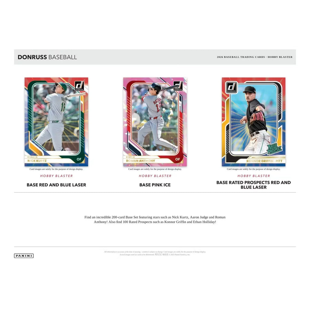 2026 Panini Donruss Baseball Hobby Blaster Box | Presell (Ships Sealed Only)