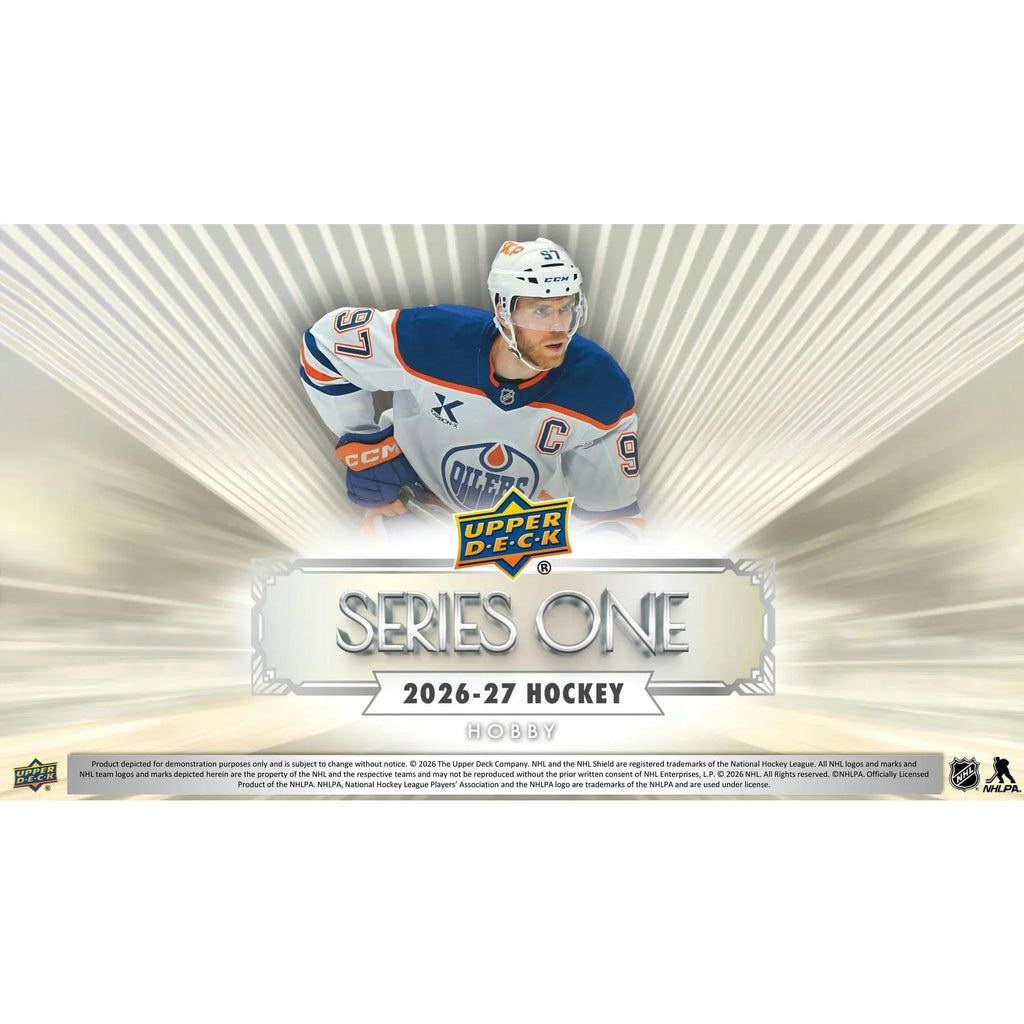 Series 1 Upper Deck 2026-27 Hockey Hobby 12 Box Case Presell Releases Oct 7th 2026 (Ships Sealed Only)