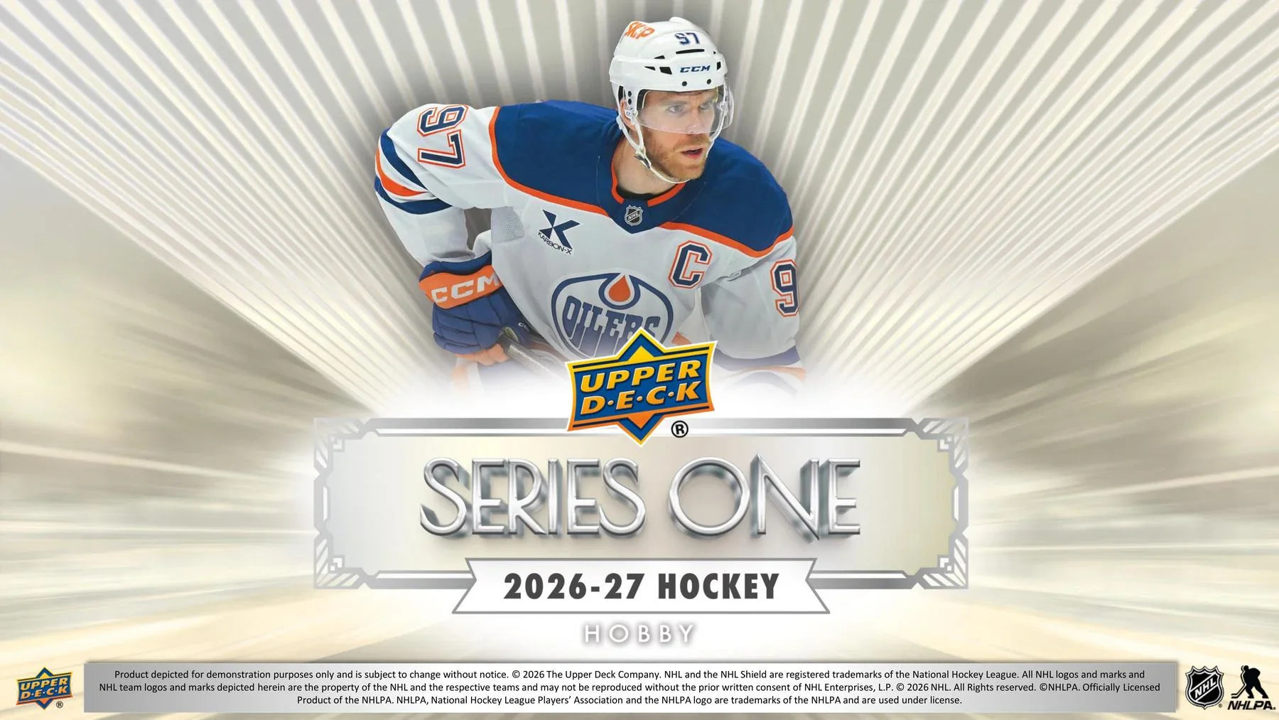 Series 1 Upper Deck 2026-27 Hockey Hobby 12 Box Case Presell Releases Oct 7th 2026 (Ships Sealed Only)
