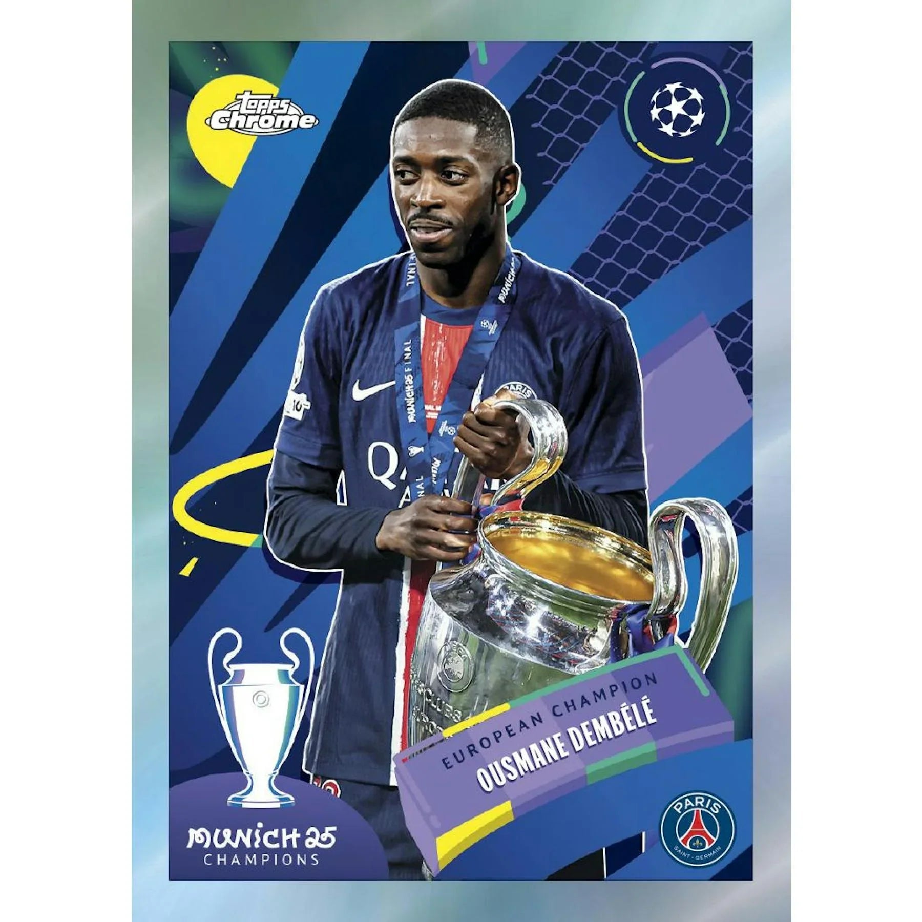 2025 26 Topps Chrome UEFA Club Competitions Soccer Hobby Jumbo 8 Box Case (Ships Sealed Only)