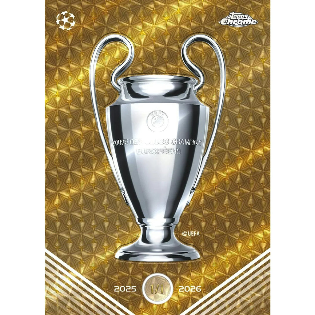 2025 26 Topps Chrome UEFA Club Competitions Soccer Delight Box (Ships Sealed Only)