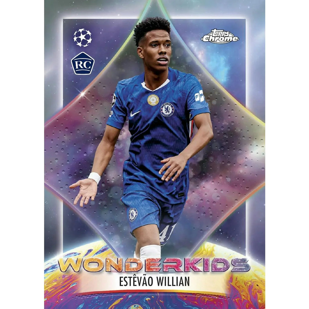 2025 26 Topps Chrome UEFA Club Competitions Soccer Blaster Box (Ships Sealed Only)