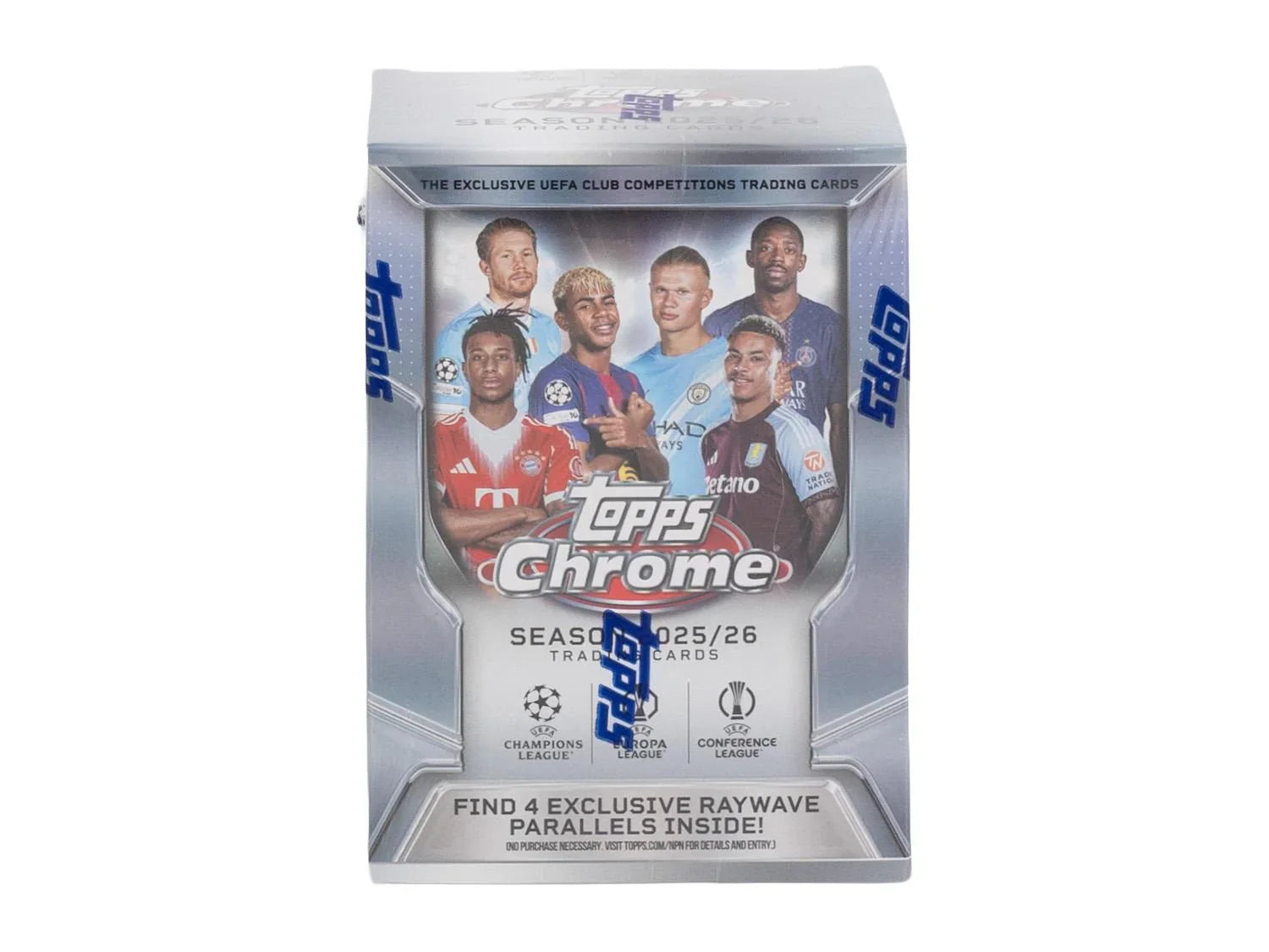 2025 26 Topps Chrome UEFA Club Competitions Soccer Blaster Box (Ships Sealed Only)