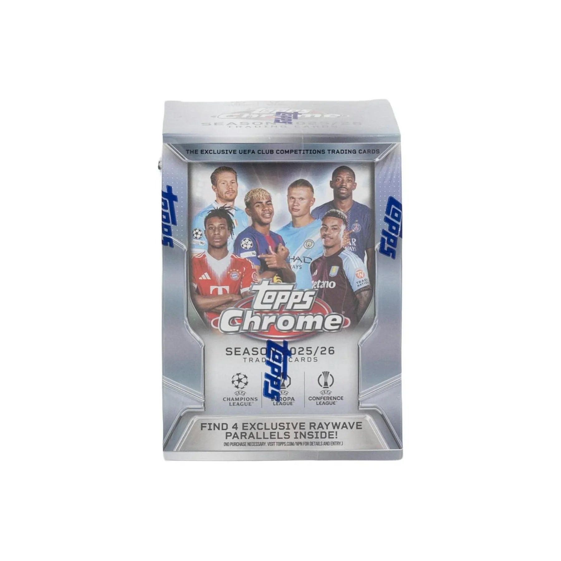 2025 26 Topps Chrome UEFA Club Competitions Soccer Blaster 40 Box Case (Ships Sealed Only) - D2