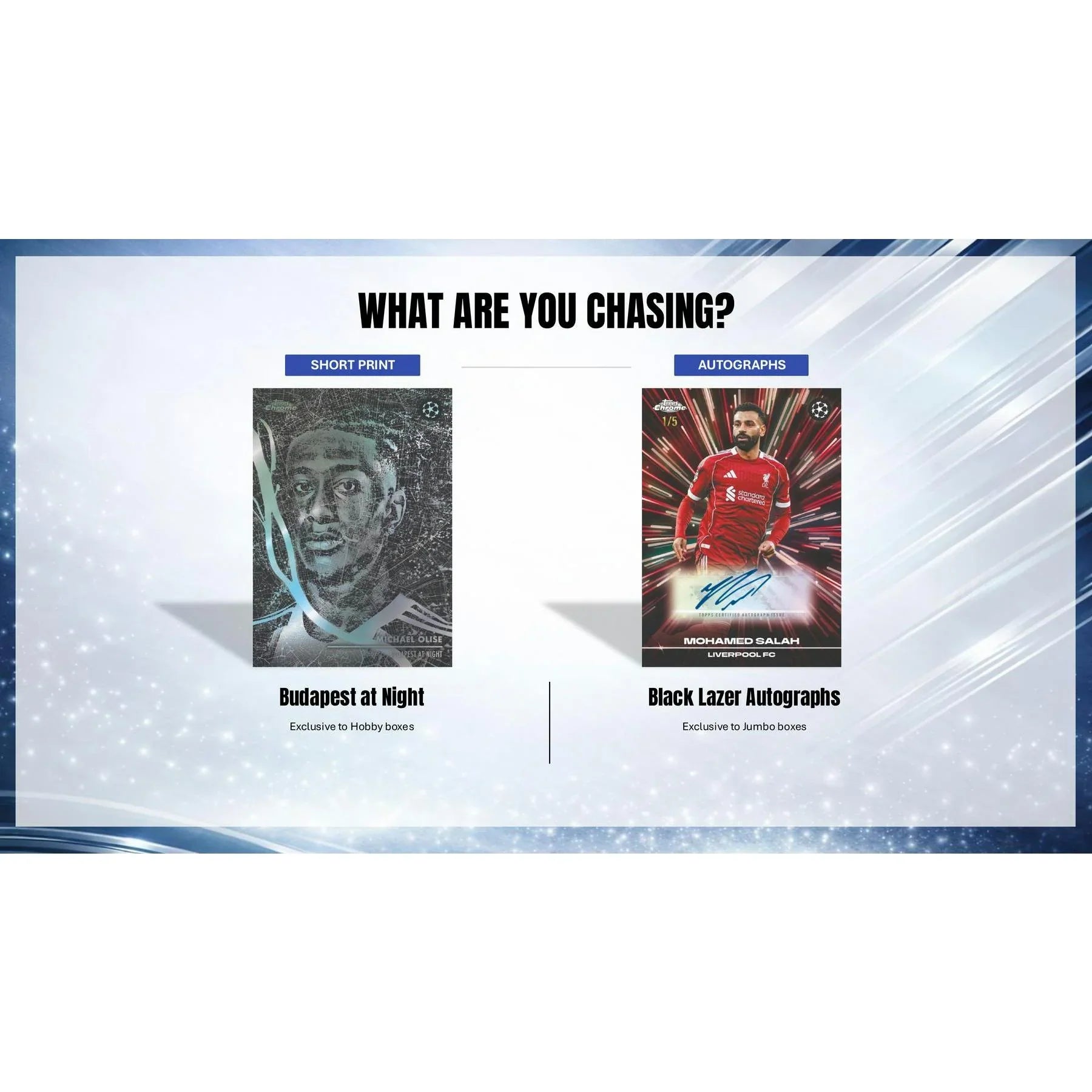 2025 26 Topps Chrome UEFA Club Competitions Soccer Mega Box (Ships Sealed Only) - D2