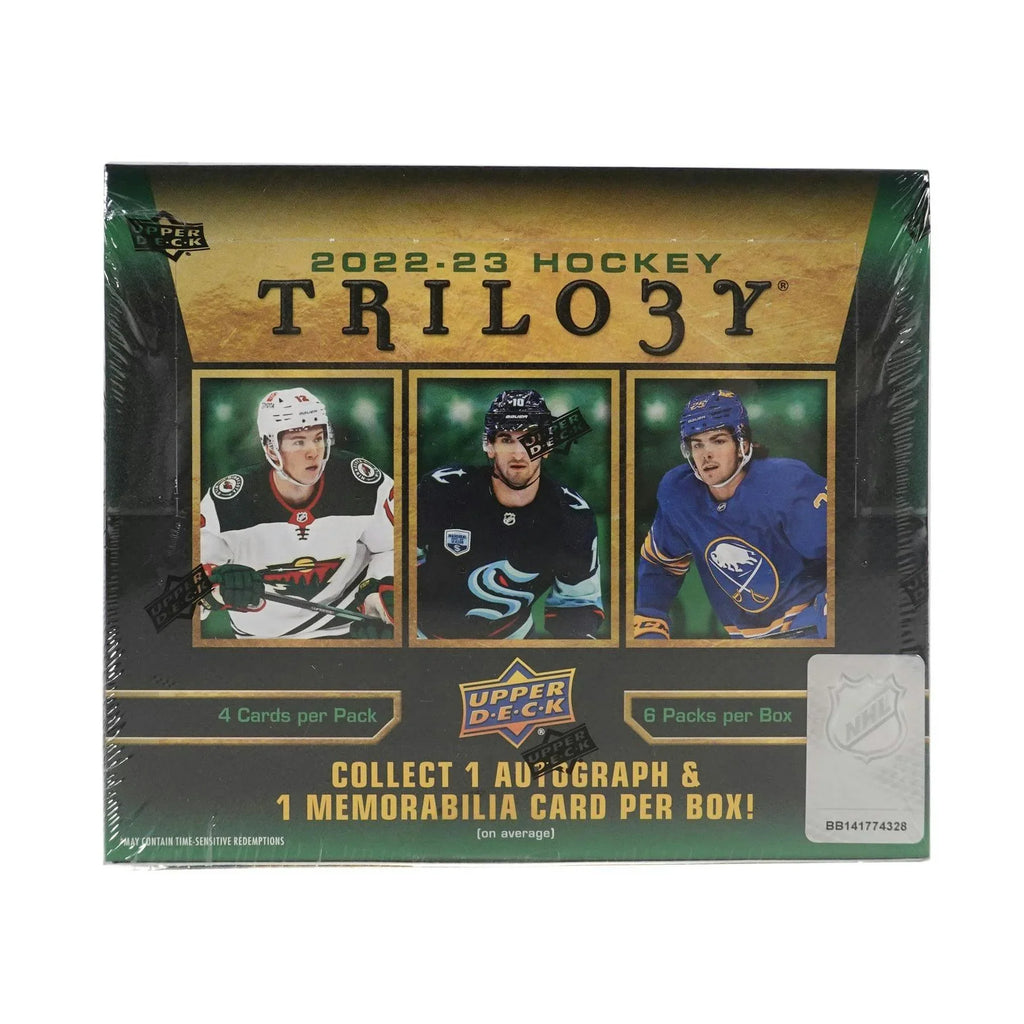 2022 23 Upper Deck Trilogy Hockey Hobby Box (Ships Sealed Only)