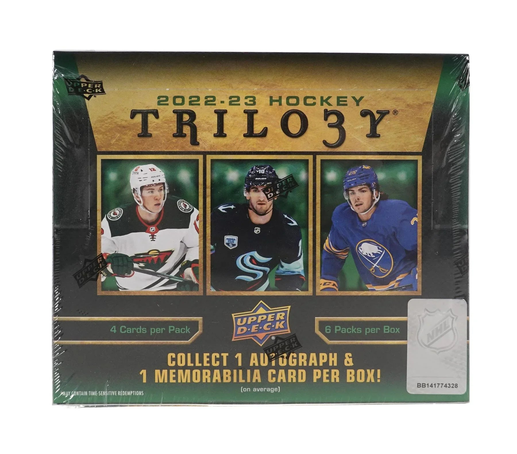 2022 23 Upper Deck Trilogy Hockey Hobby Box (Ships Sealed Only)