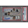 Andy Pettitte Jorge Posada Mariano Rivera Signed 2020 Topps Sterling #4 Card | PSA 8