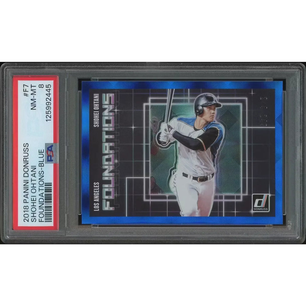 Shohei Ohtani 2018 Donruss Foundations Rookie Card | PSA 8 NM-MT #214/249
