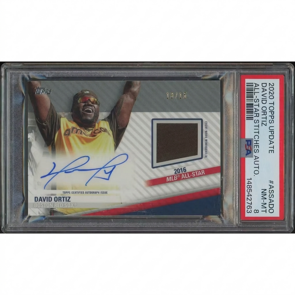 David Ortiz Signed All Star Stitches Jersey Auto | 2020 Topps Update #13/15
