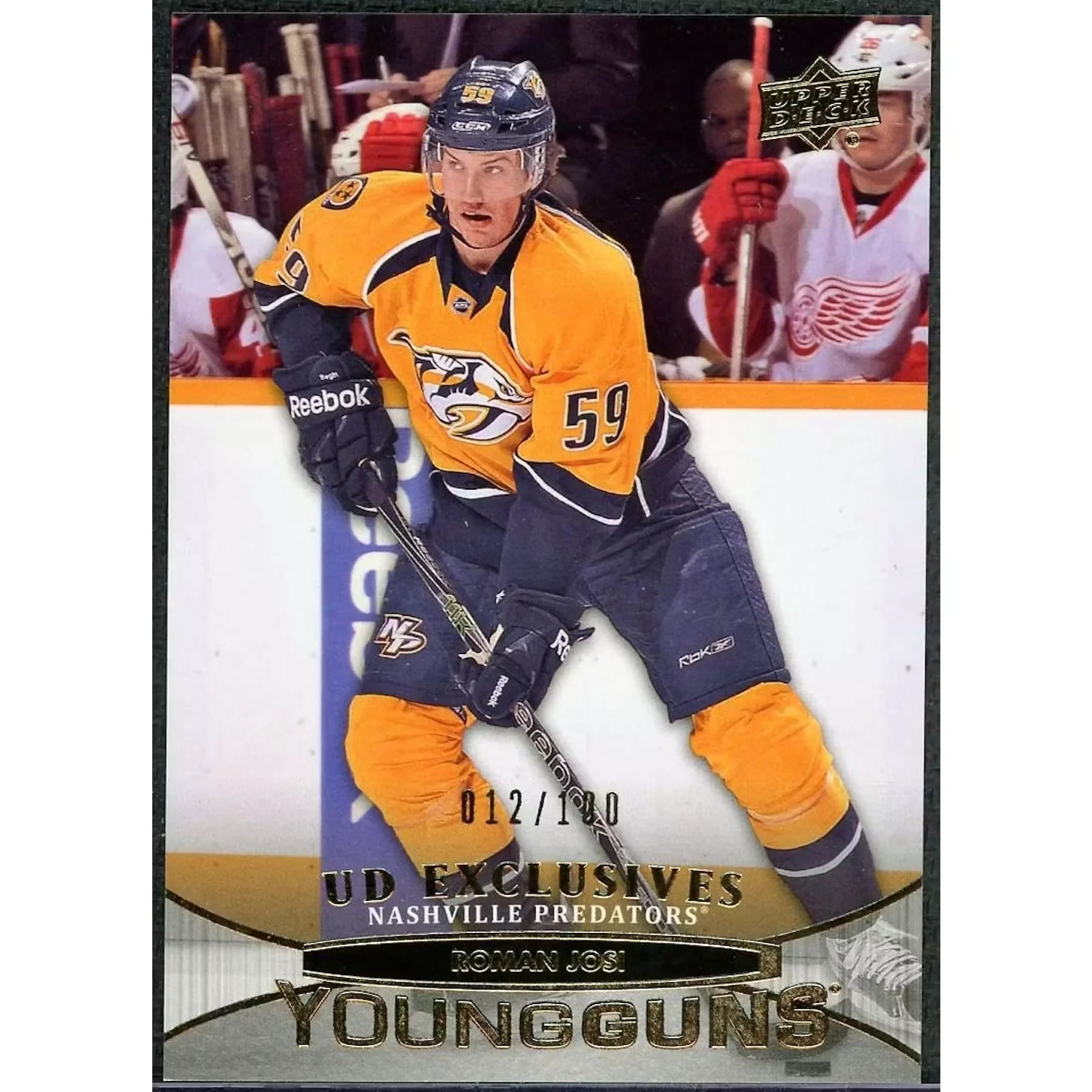 Roman Josi 2011-12 Upper Deck Young Guns Rookie #478 Card | Exclusives/100