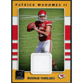 Patrick Mahomes 2017 Panini Donruss Rookie Threads Card