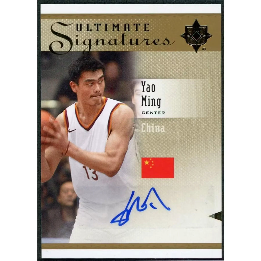 Yao Ming Signed 2010 Upper Deck Ultimate Signatures Card