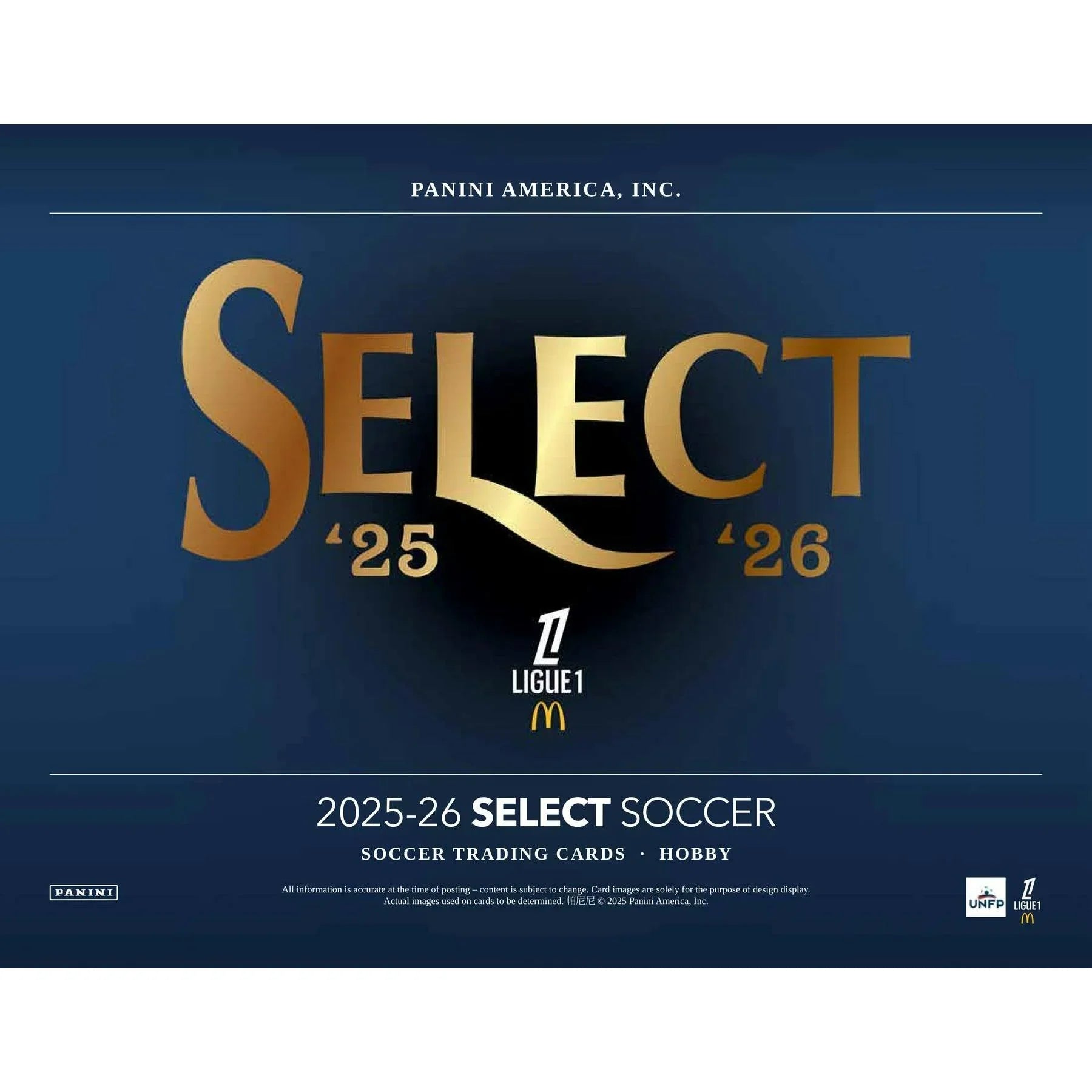 2025 26 Panini Select Ligue 1 Soccer H2 Box Presell Releases Jun 5th 2026 (Ships Sealed Only) - D1