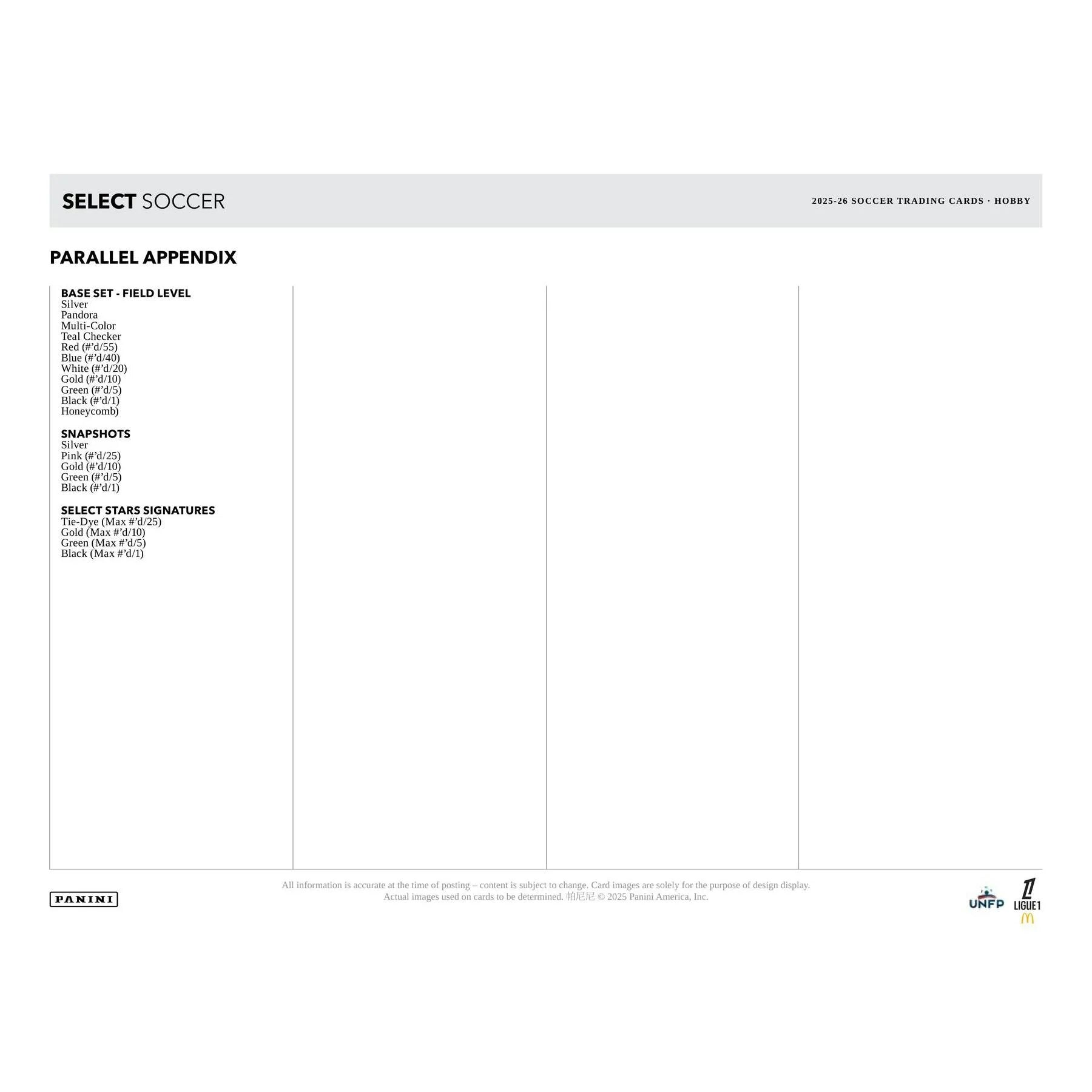 2025 26 Panini Select Ligue 1 Soccer H2 Box Presell Releases Jun 5th 2026 (Ships Sealed Only) - D1