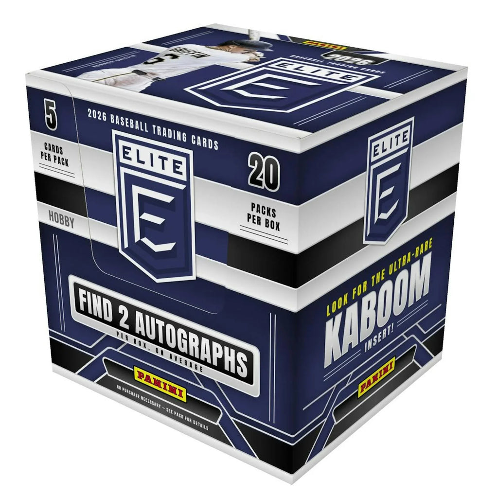 2026 Panini Donruss Elite Baseball Hobby Box Presell Releases Jun 17th 2026 (Ships Sealed Only)