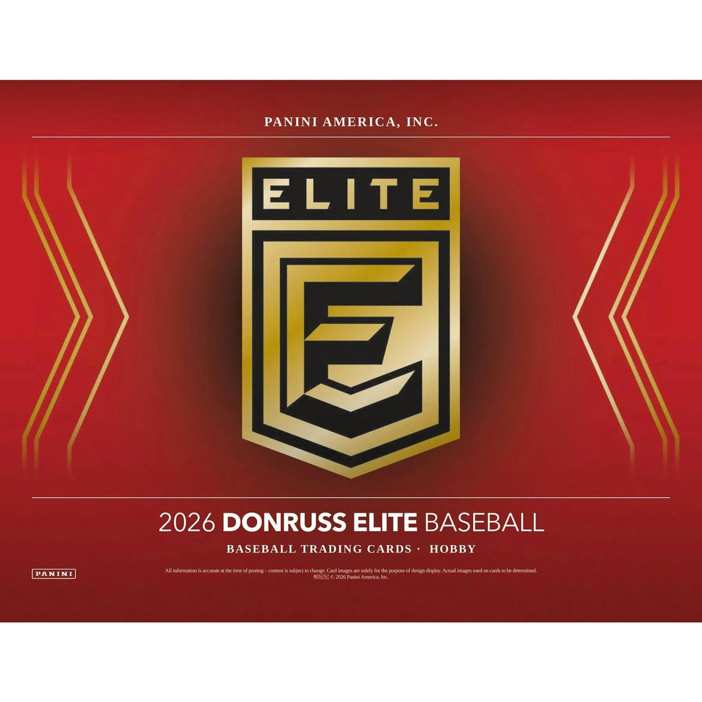 2026 Panini Donruss Elite Baseball Hobby 12 Box Case Presell Releases Jun 17th 2026 (Ships Sealed Only) - D1
