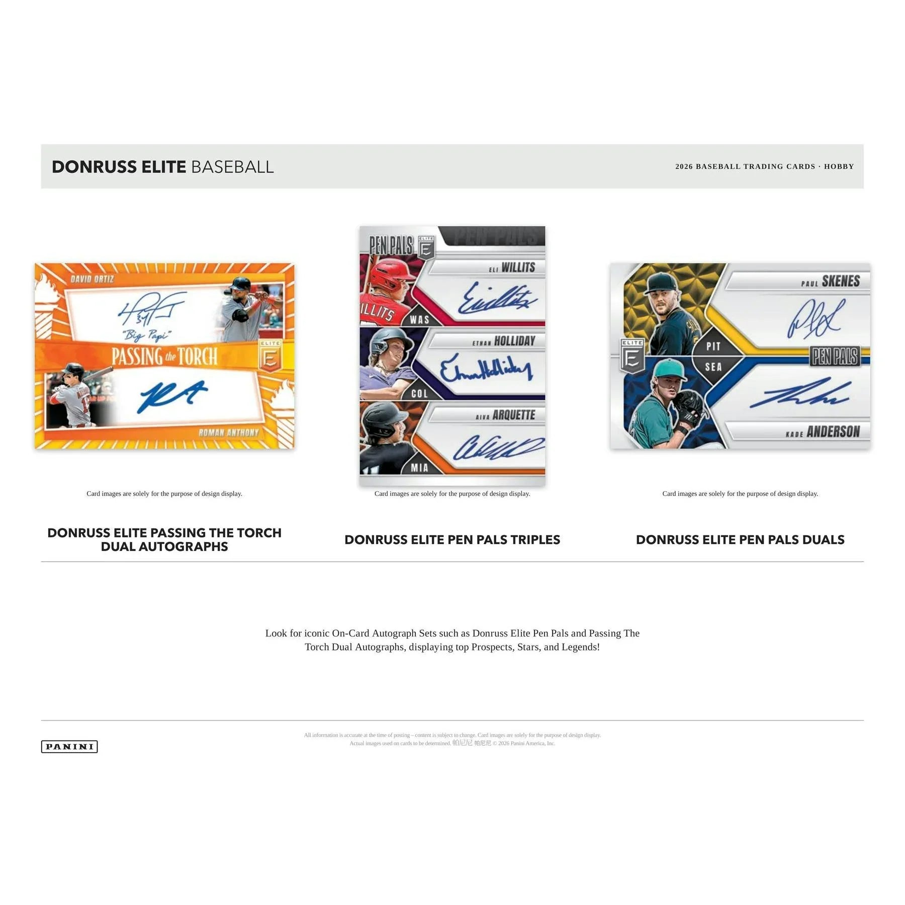 2026 Panini Donruss Elite Baseball Hobby 12 Box Case Presell Releases Jun 17th 2026 (Ships Sealed Only) - D1